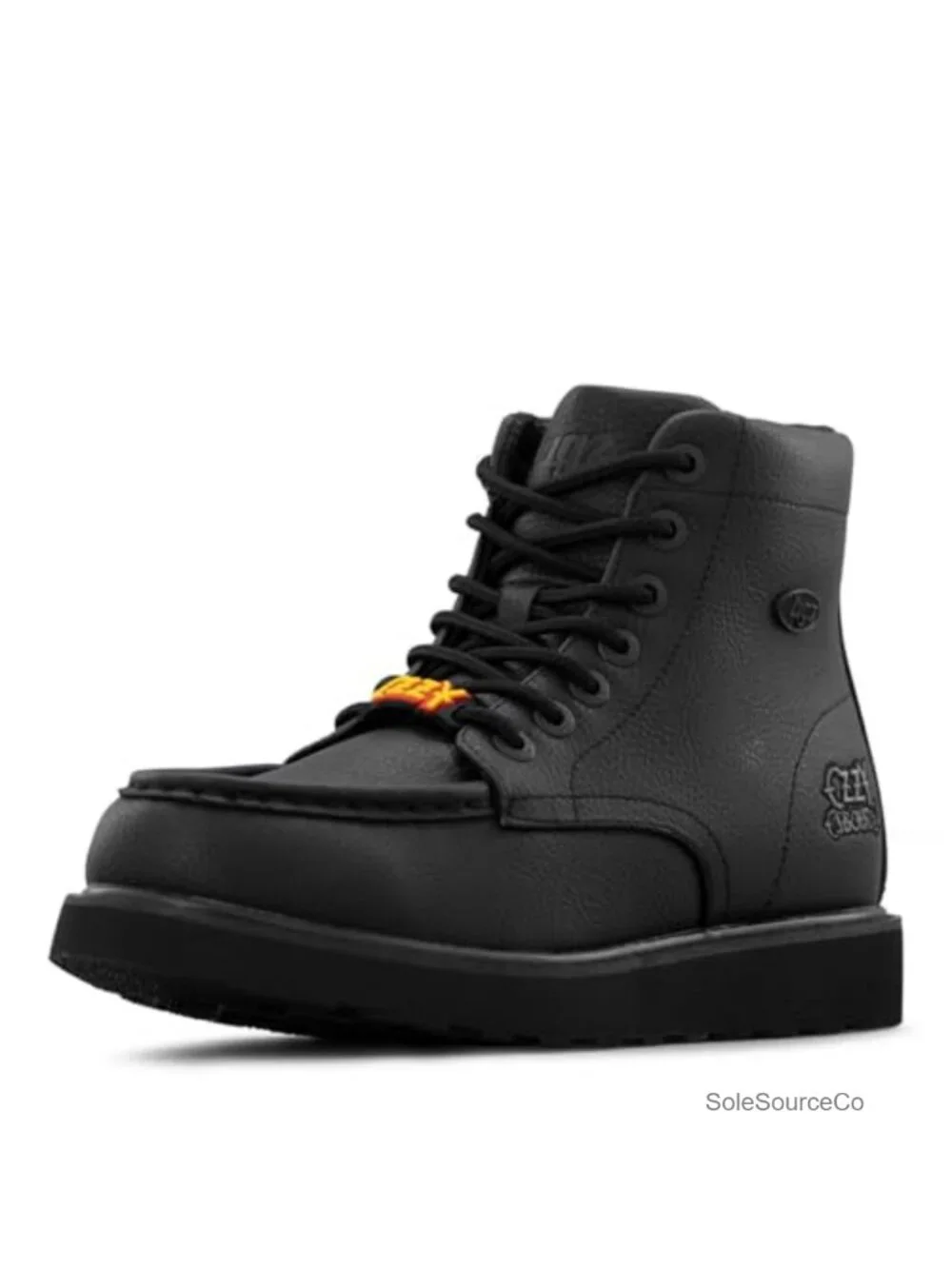 Men's Chukka Boots Faux Leather Lace-Up Winter Boots